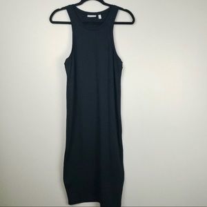Leith Bodycon Tank Midi Dress Black Med Nylon/Span